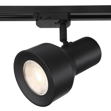 DESIGNERS FOUNTAIN Large 1-Light Solid White Step Cylinder Integrated LED Track Lighting Head EVT1032D3A-06